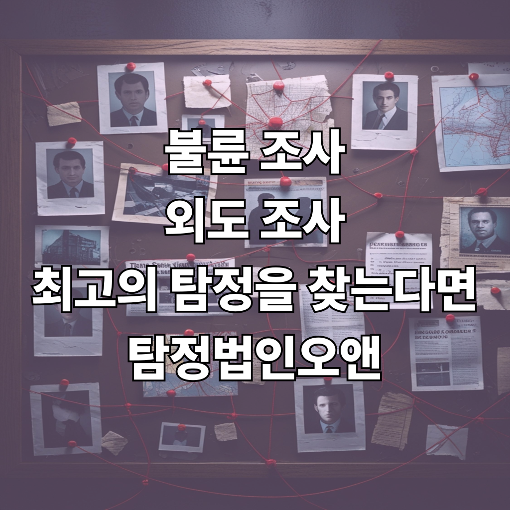 불륜조사 외도조사