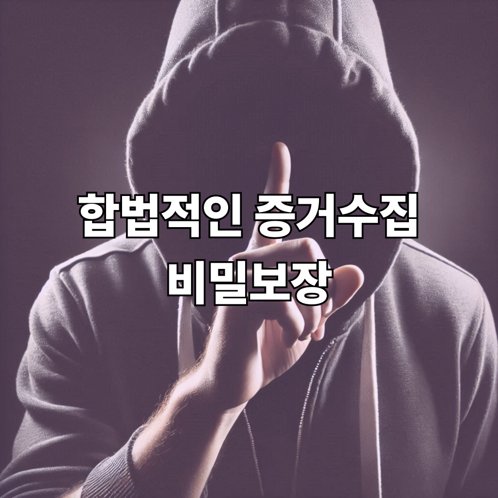 합법적인 증거수집과 비밀보장